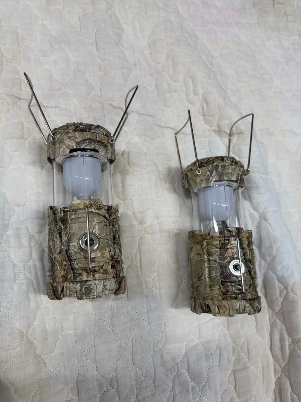 Camo LED Camping Lantern - Realtree-Style Camouflage untested